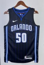 NBA Season 2023 Orlando Magic Black Stripe #50 ANTHONY Jersey High Quality Name and Number Print