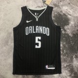 NBA Season 2023 Orlando Magic City Edition Black #5 BANCHERO Jersey High Quality Name and Number Print