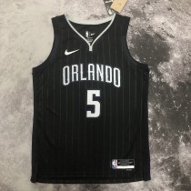 NBA Season 2023 Orlando Magic City Edition Black #5 BANCHERO Jersey High Quality Name and Number Print