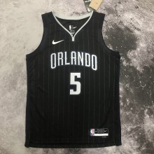NBA Season 2023 Orlando Magic City Edition Black #5 BANCHERO Jersey High Quality Name and Number Print