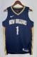 NBA Men 2022/23 New Orleans Pelicans Dark Blue #1 WILLIAMSON Jersey High Quality Name and Number Print