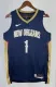 NBA Men 2022/23 New Orleans Pelicans Dark Blue #1 WILLIAMSON Jersey High Quality Name and Number Print