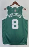NBA Men Season 2023 Boston Celtics Green #8 PORZINGIS Jersey High Quality Name and Number Print
