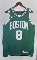 NBA Men Season 2023 Boston Celtics Green #8 PORZINGIS Jersey High Quality Name and Number Print