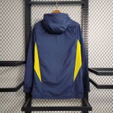 23/24 Real Madrid Blue Windbreaker Jacket Thai Quality