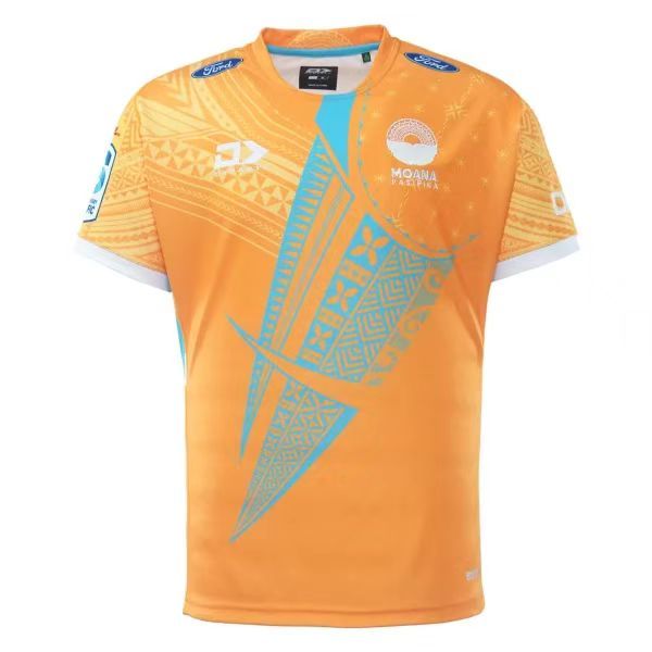 Rugby 2023 Moana Pasifika Yellow Rugby Jersey High Quality