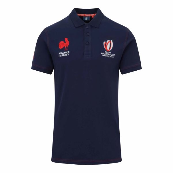 Rugby World Cup 2023 France Blue Rugby Polo High Quality