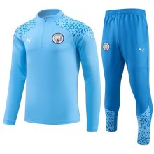 23/24 Man City Blue Sweater Tracksuit  Thai Quality