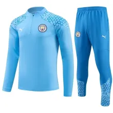 23/24 Man City Blue Sweater Tracksuit  Thai Quality