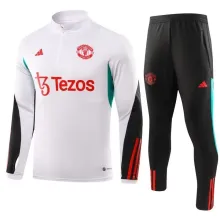 23/24 Man United White Sweater Tracksuit Thai Quality