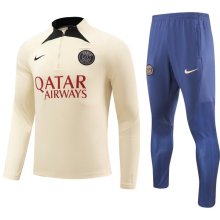 23/24 PSG Beige Sweater Tracksuit Thai Quality