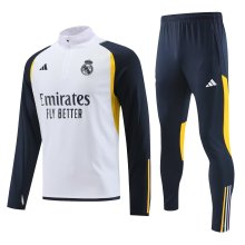 23/24 Real Madrid White Sweater Tracksuit Thai Quality