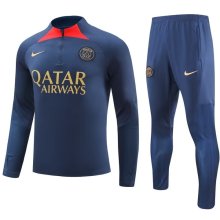 23/24 PSG Black Sweater Tracksuit Thai Quality