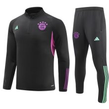 23/24 Bayern Munich Black Sweater Tracksuit Thai Quality