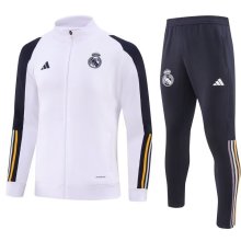23/24 Real Madrid White Jacket Tracksuit Thai Quality