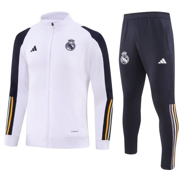 23/24 Real Madrid White Jacket Tracksuit Thai Quality