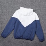 23/24 Real Madrid Blue Windbreaker Jacket 1:1 Quality