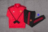 23/24 Man United Red Jacket Tracksuit Thai Quality