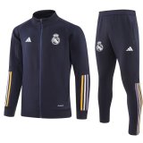 23/24Real Madrid Dark Blue Jacket Tracksuit Thai Quality