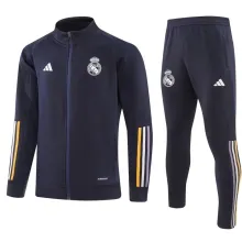 23/24Real Madrid Dark Blue Jacket Tracksuit Thai Quality