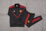 23/24 Man United Black Jacket Tracksuit Thai Quality