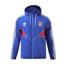23/24 Lyon Blue Windbreaker Jacket 1:1 Quality