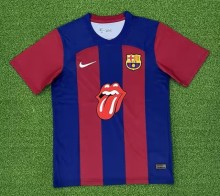 23/24 Barcelona Home Specila edition Rolling  stones Jersey 1:1 Quality Fan Version