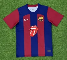 23/24 Barcelona Home Specila edition Rolling  stones Jersey 1:1 Quality Fan Version