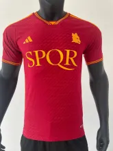 23/24 Roma Home Jersey With Sponsors Player Version 1:1 Quality
