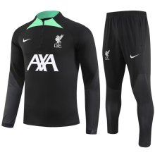 23/24 Liverpool Black Sweater Tracksuit Thai Quality