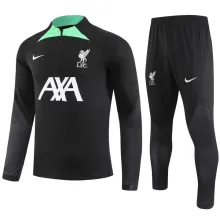 23/24 Liverpool Black Sweater Tracksuit Thai Quality