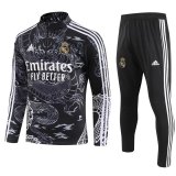 23/24 Real Madrid Black Sweater Tracksuit Thai Quality