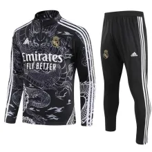 23/24 Real Madrid Black Sweater Tracksuit Thai Quality