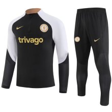 23/24 Chelsea Black Sweater Tracksuit Thai Quality