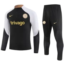 23/24 Chelsea Black Sweater Tracksuit Thai Quality