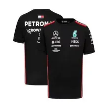2023 Mercedes F1 Team Round Collar POLO T-Shirt