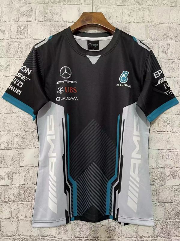 2023 Mercedes F1 Team Round Collar POLO T-Shirt