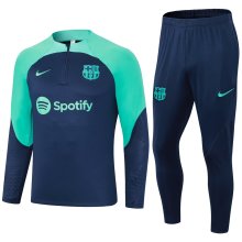 23/24  Barcelona Dark Blue Green Sweater Tracksuit Thai Quality