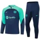23/24  Barcelona Dark Blue Green Sweater Tracksuit Thai Quality
