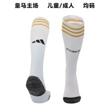 23/24 Real Madrid Home Socks for Adults & Kids
