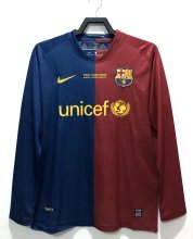 08/09 Barcelona Home Retro Jersey Long Sleeve