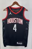 NBA Men 2024 Houston Rockets Black #4 GREEN Classics Swingman Jersey