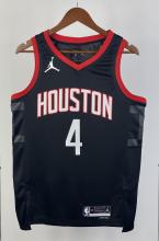 NBA Men 2024 Houston Rockets Black #4 GREEN Classics Swingman Jersey