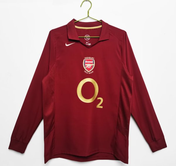 05/06 Arsenal Home Retro Jersey Long Sleeve