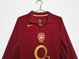 05/06 Arsenal Home Retro Jersey Long Sleeve