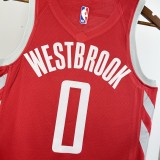 NBA Men 2019 Houston Rockets Red #0 WESTBROOK Classics Swingman Jersey