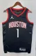 NBA Men 2024 Houston Rockets Black #1 MCGRADY Classics Swingman Jersey