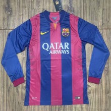 14/15 Barcelona Home Retro Jersey Long Sleeve