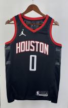 NBA Men 2024 Houston Rockets Black #0 WESTBROOK Classics Swingman Jersey
