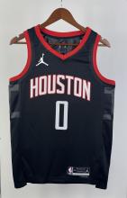 NBA Men 2024 Houston Rockets Black #0 WESTBROOK Classics Swingman Jersey